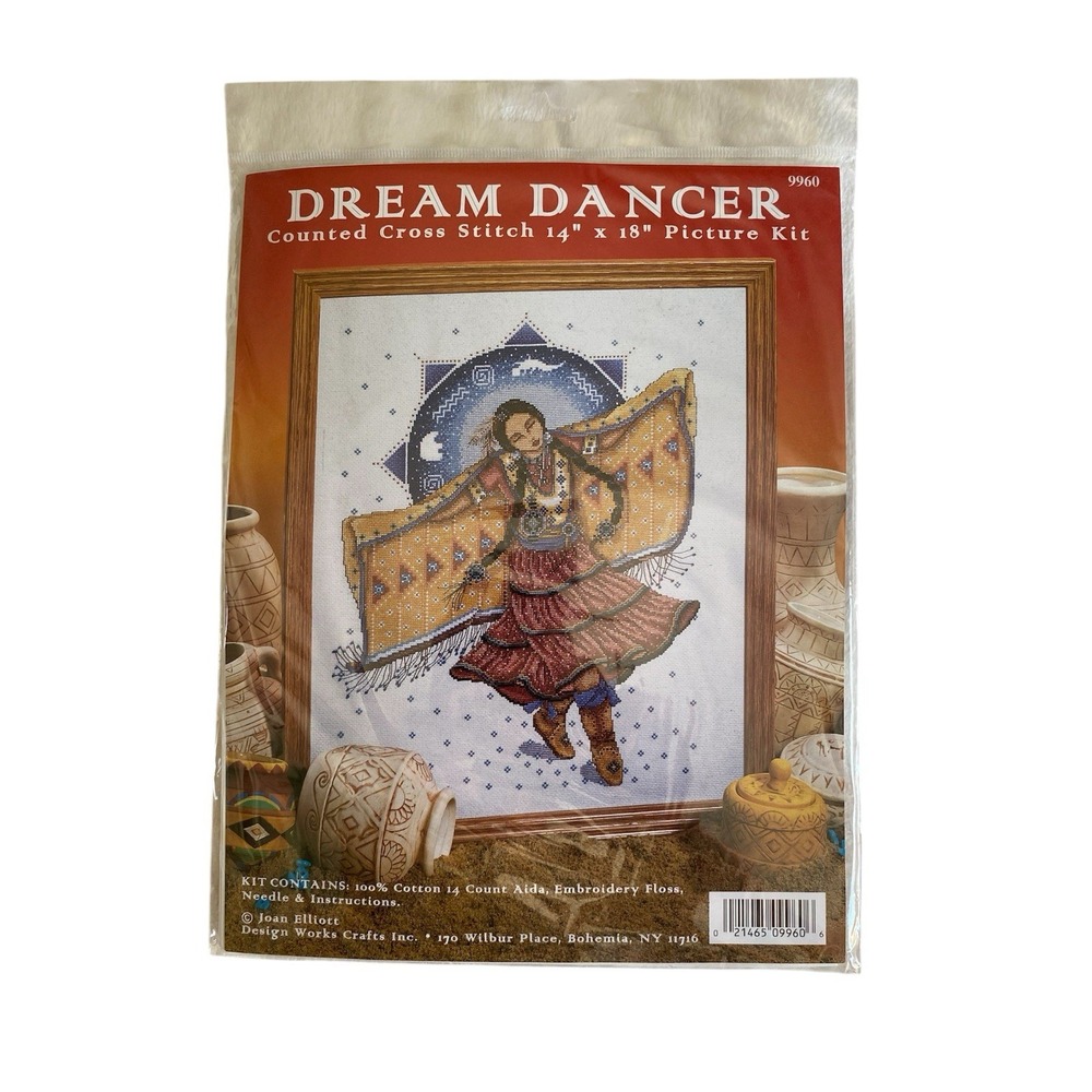 Dream Dancer Design Works Counted Sealed Cross Stitch Kit with Beads
